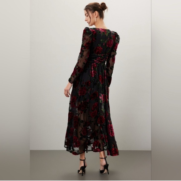 Rachel Parcell Burnout Velvet Dress size 4. - Picture 3 of 13